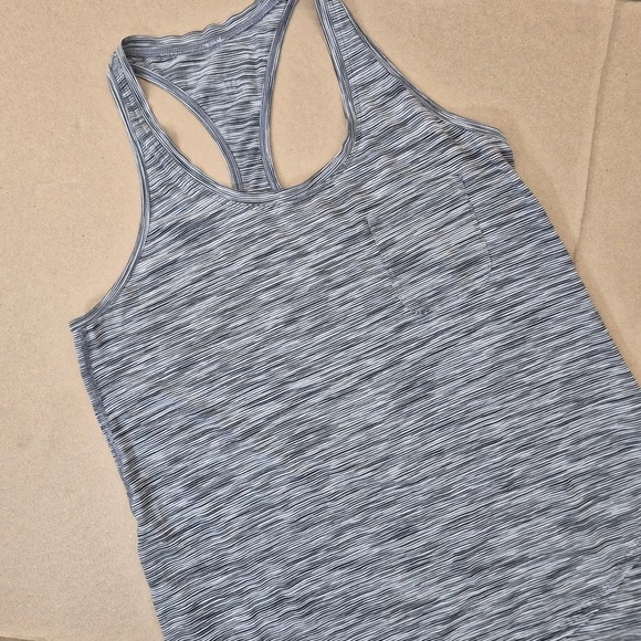 Lululemon Racerback Tank Top with Pocket Women's 8 (Medium) Gray Heathered - Picture 1 of 8